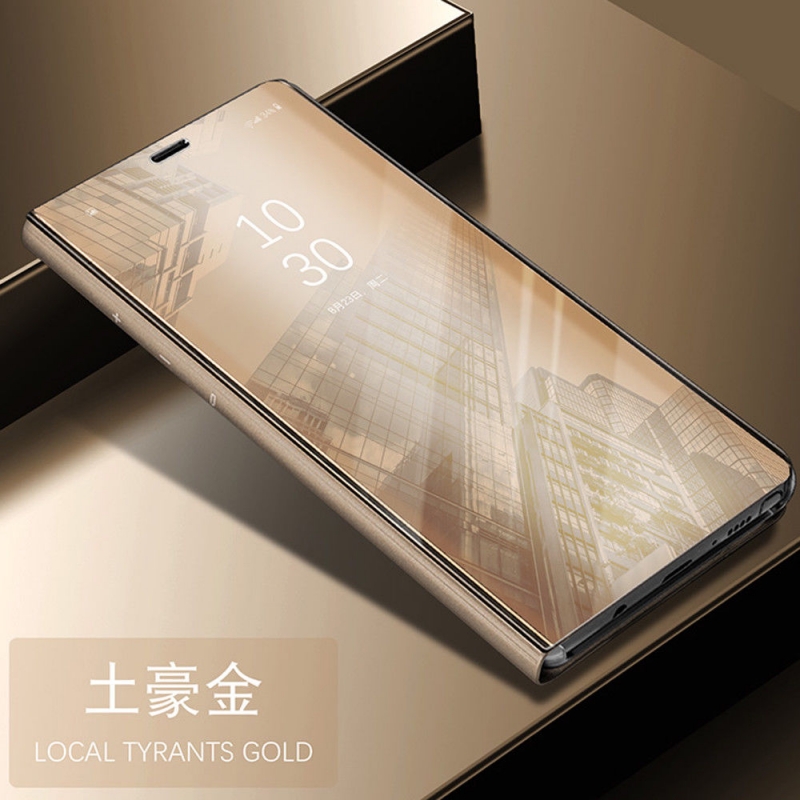 Bao Da Samsung Galaxy A8 2018 dạng gương cao cấp được làm bằng chất liệu nhựa cao cấp phủ một lớp gương sáng bỏng bên ngoài rất đẹp mắt và sang trọng, có thể chống ngang để xem phim chơi game điều rất tiện l